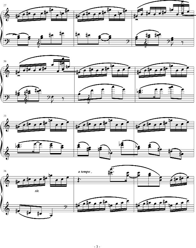 即兴小品——燃钢琴曲谱（图3）