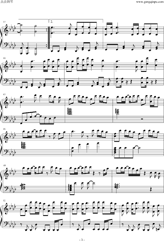 Prisoner of Love钢琴曲谱（图3）