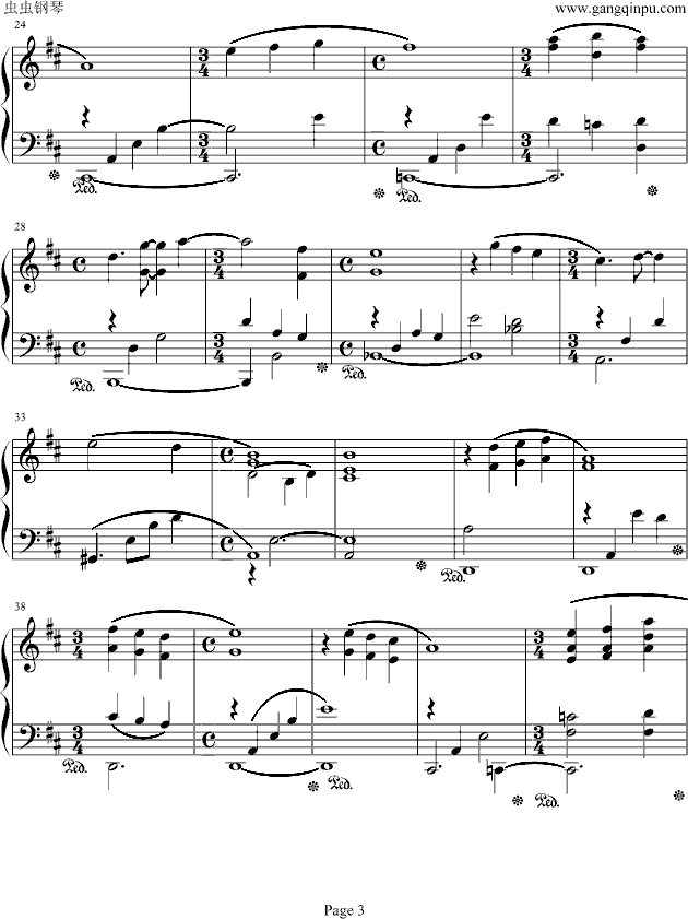 Playing love-海上钢琴师经典钢琴曲谱（图3）