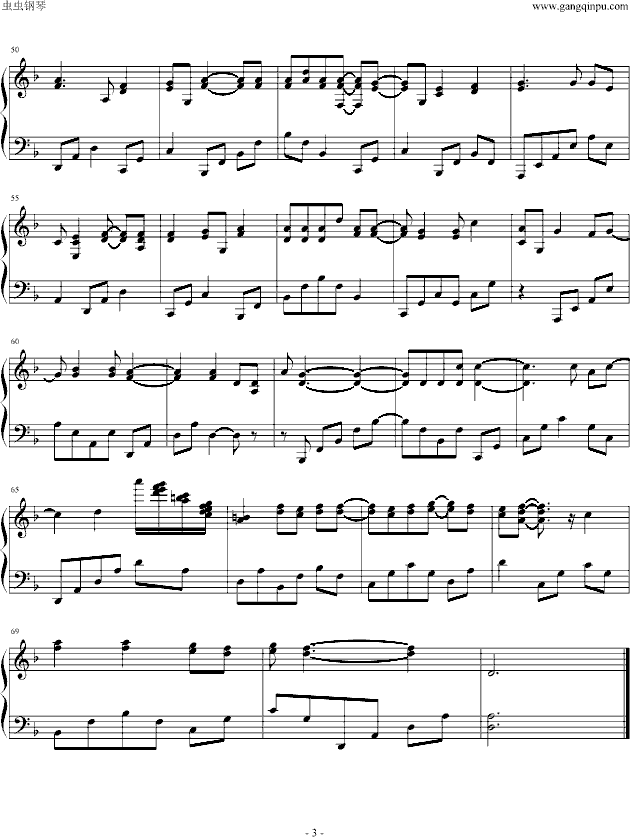 火影忍者最新片头曲 ホタルノヒカリ钢琴曲谱（图3）
