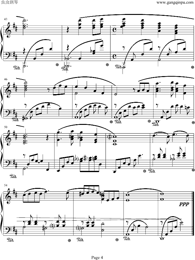 Playing love-海上钢琴师经典钢琴曲谱（图4）
