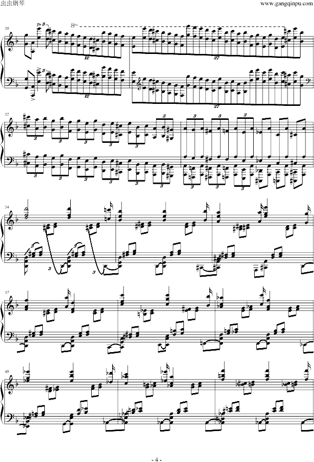 超技练习曲第4首Mazeppa钢琴曲谱（图4）