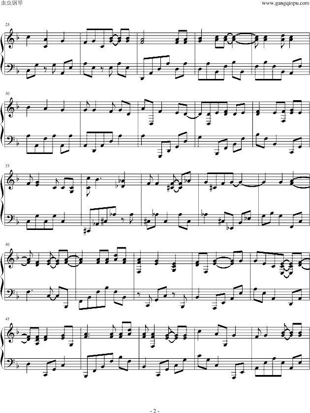 火影忍者最新片头曲 ホタルノヒカリ钢琴曲谱（图2）
