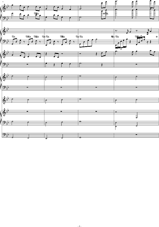 犬夜叉插曲钢琴曲谱（图4）