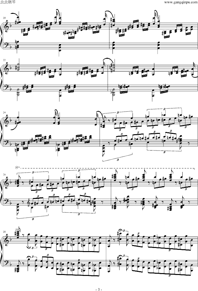 超技练习曲第4首Mazeppa钢琴曲谱（图3）