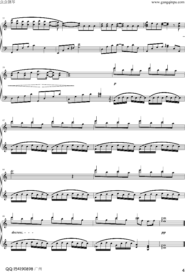 《想起》钢琴演奏版钢琴曲谱（图4）