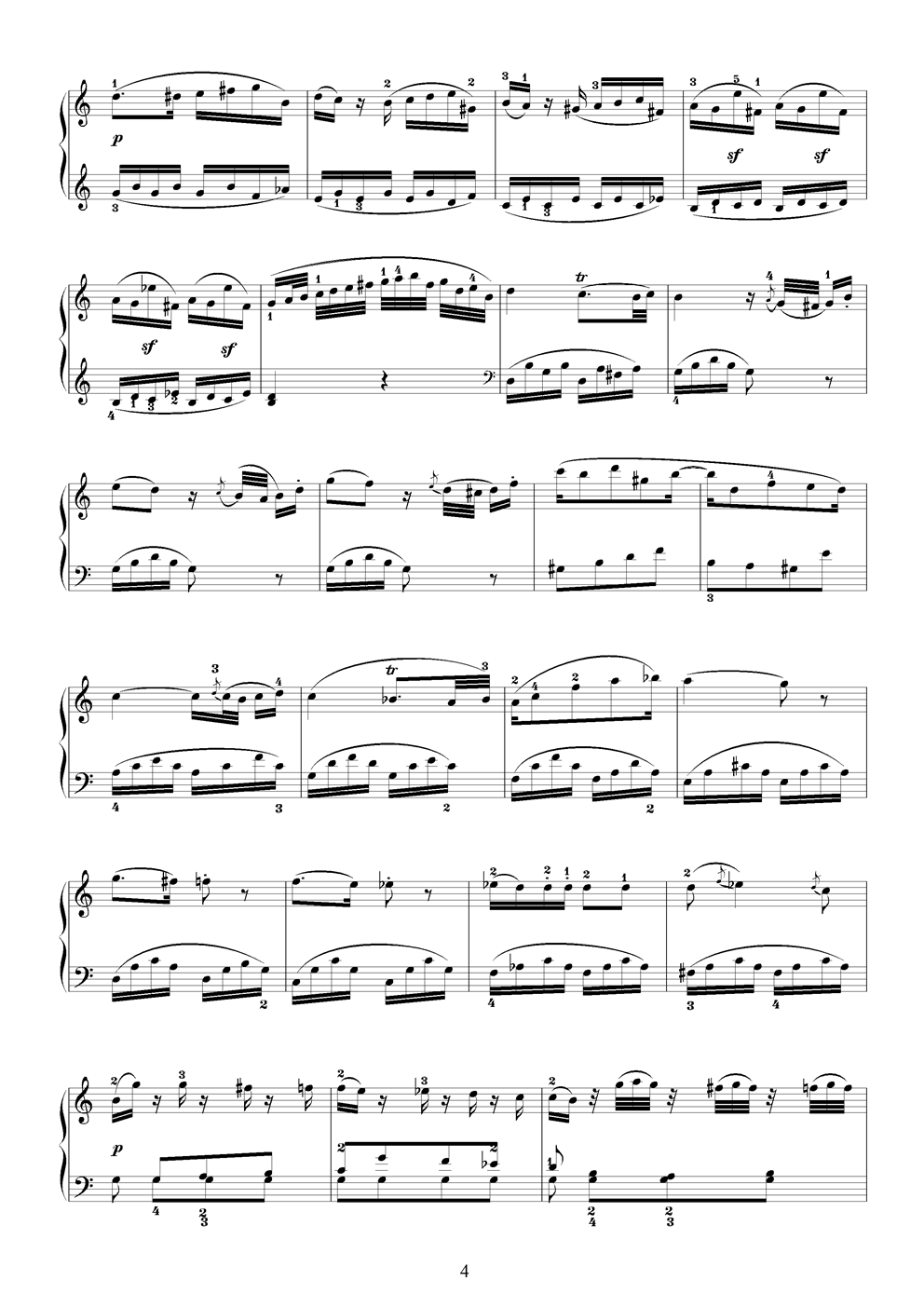 k330第一乐章钢琴曲谱（图4）