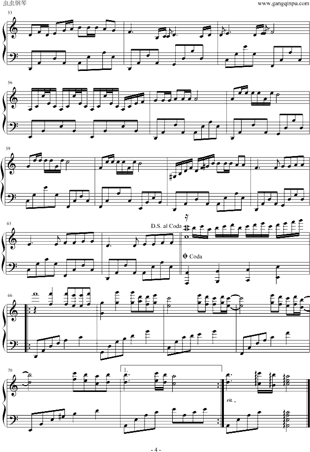 冷雨夜—完整版钢琴曲谱（图4）