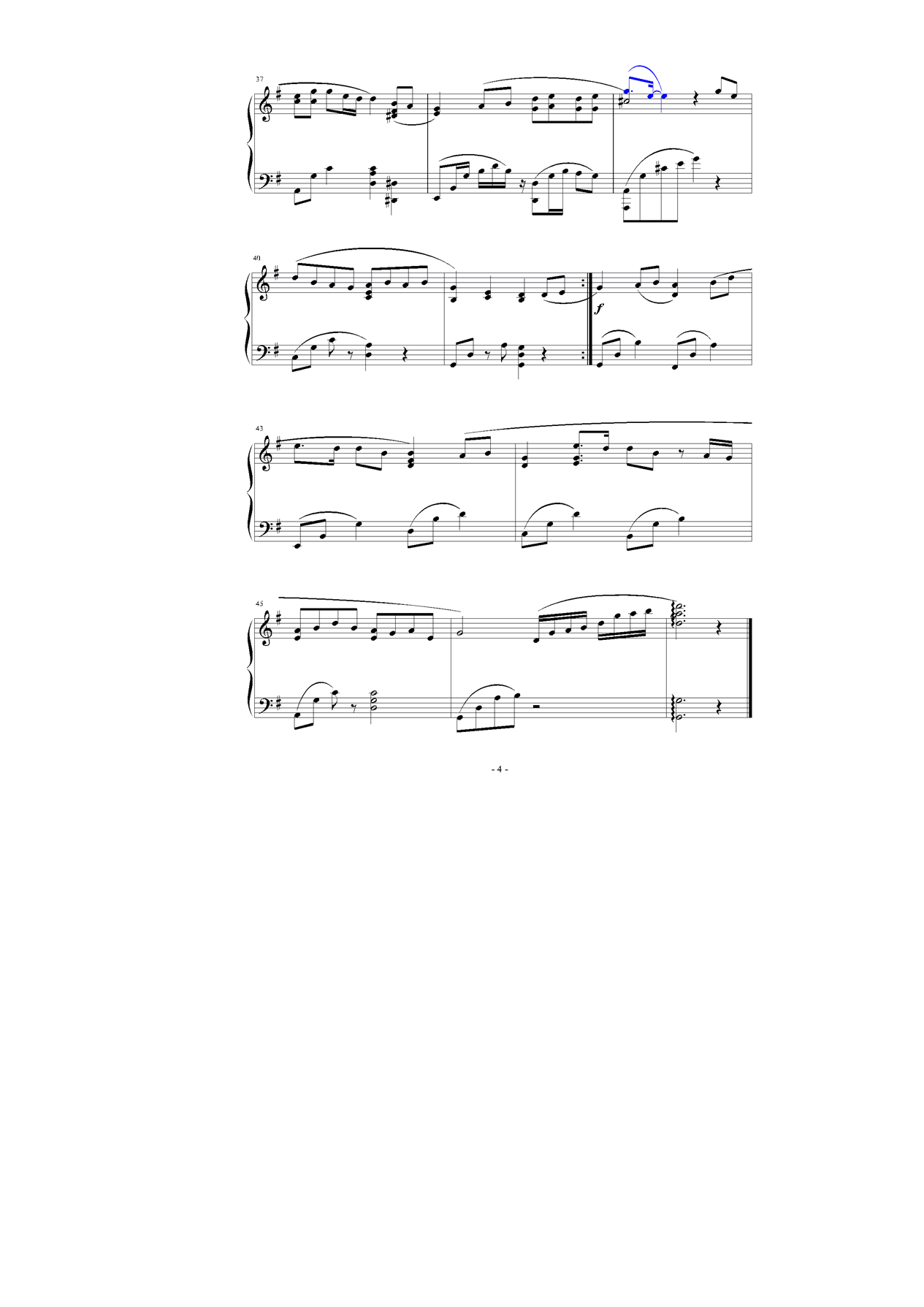祝福钢琴曲谱（图4）