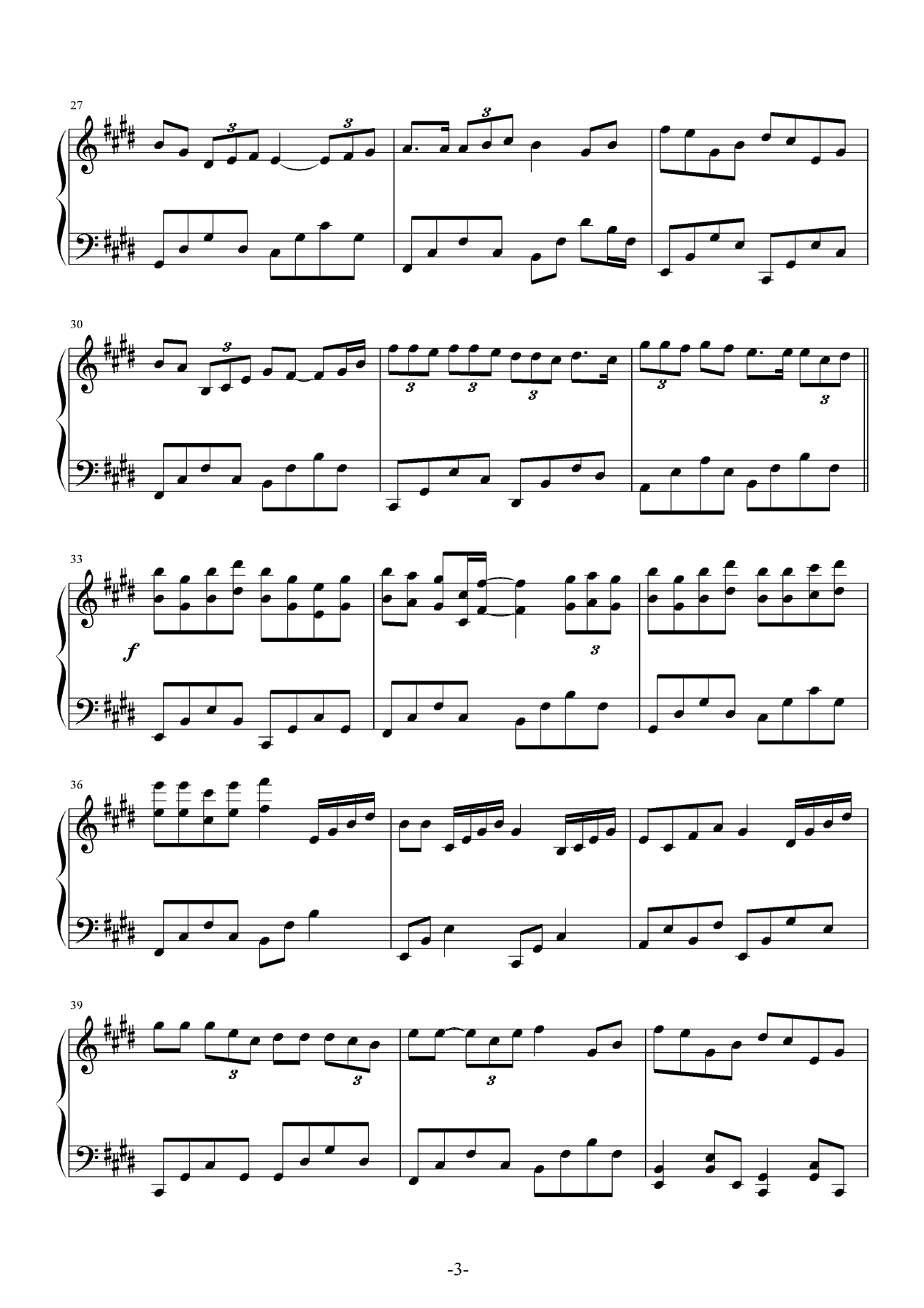 爱不释手钢琴曲谱（图3）