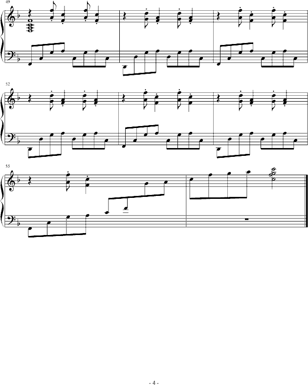 绿箭香口香糖－雨中旋律钢琴曲谱（图4）