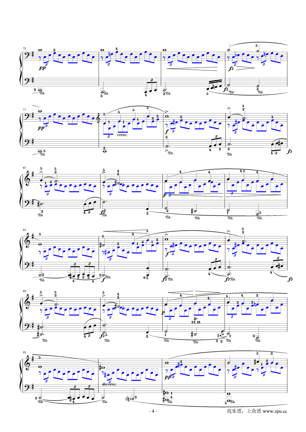 即兴曲G大调钢琴曲谱（图4）