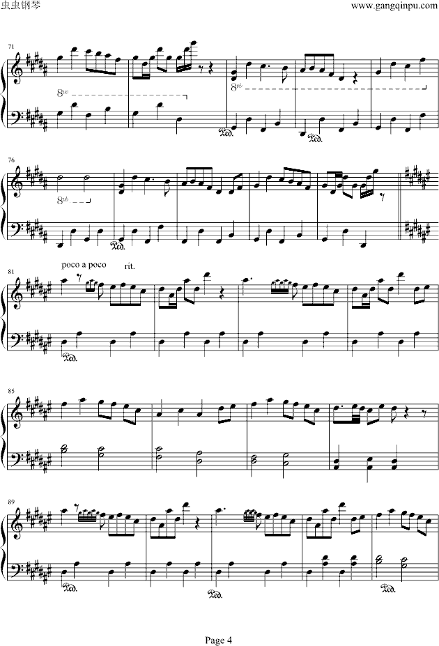 dance of fireflies钢琴曲谱（图4）