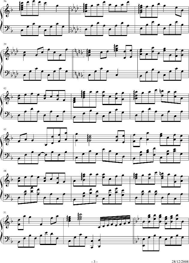 つないだ手にキスを-奏之曲钢琴曲谱（图3）