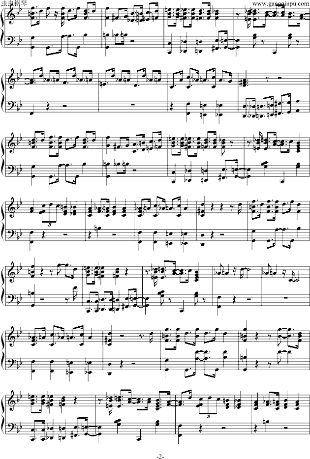 BIG foot HAM钢琴曲谱（图2）