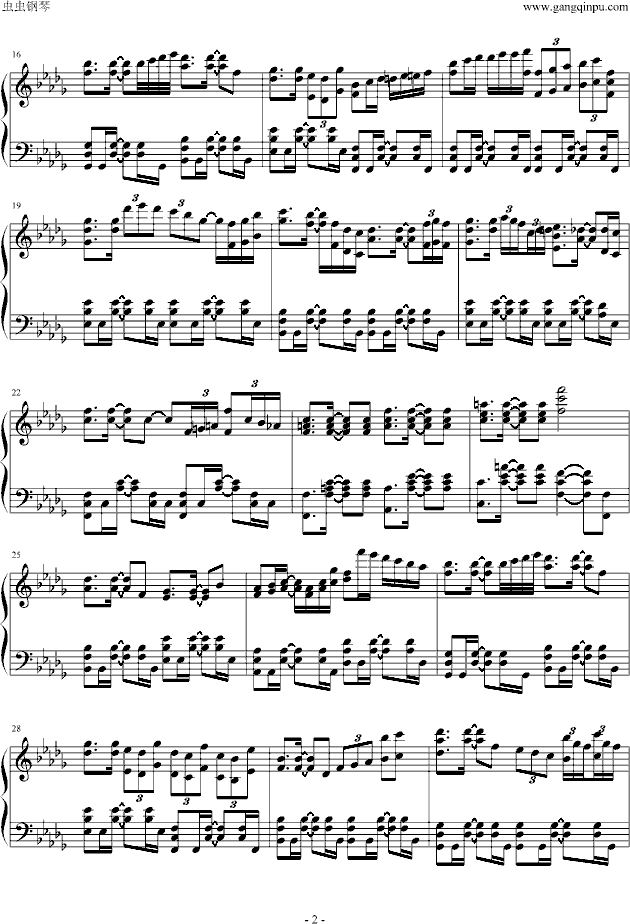 Tears钢琴曲谱（图2）