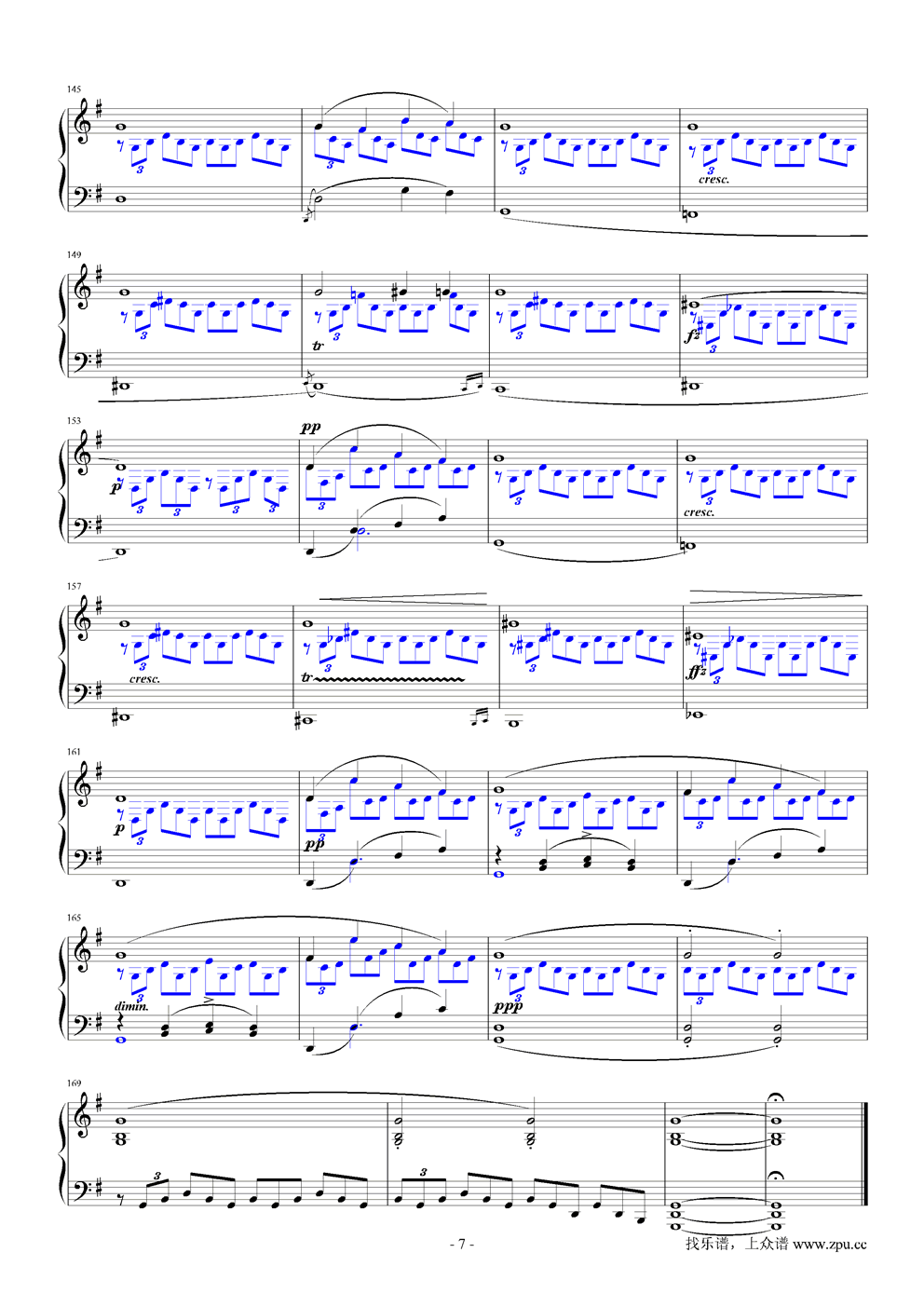 即兴曲G大调钢琴曲谱（图7）