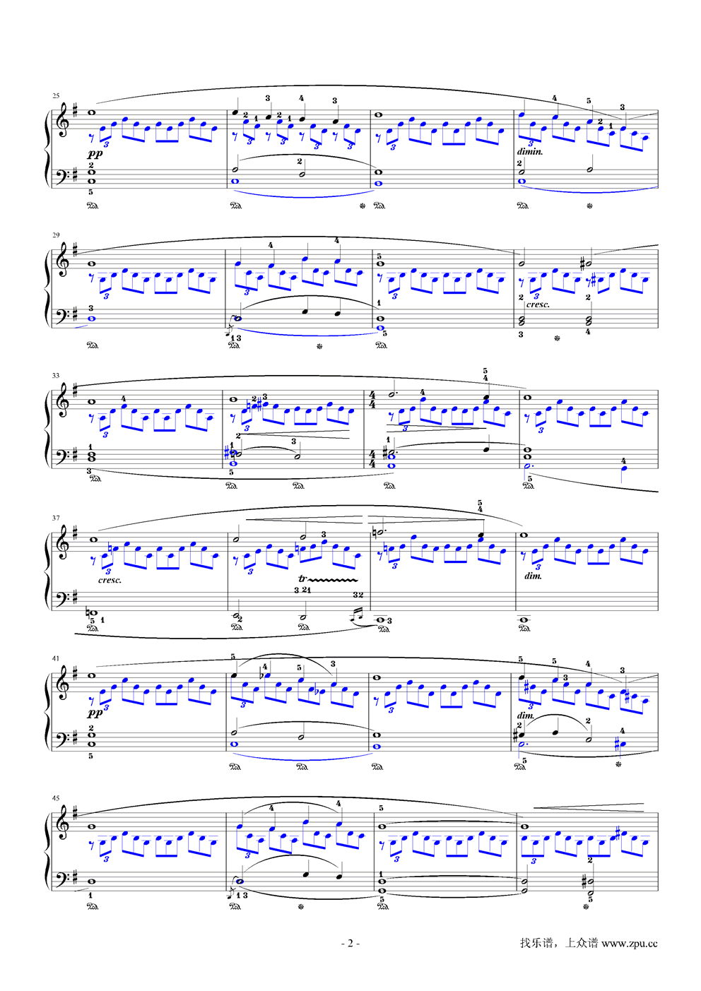 即兴曲G大调钢琴曲谱（图2）