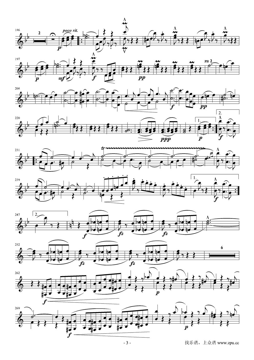 春之声圆舞曲钢琴曲谱（图3）