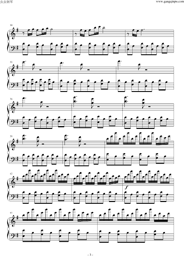 《艾蜜丽的异想世界 》la valse d`Amelierar钢琴曲谱（图3）
