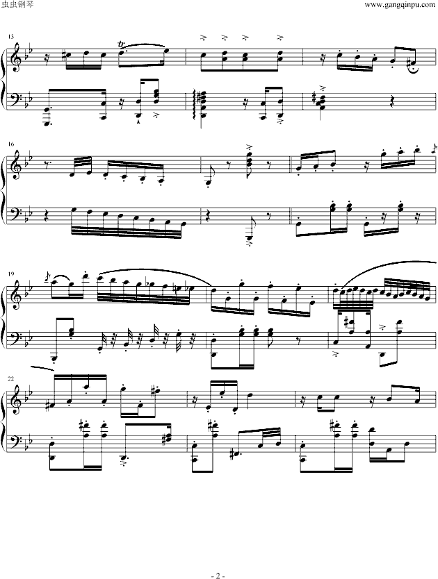 假面舞（tango）钢琴曲谱（图2）