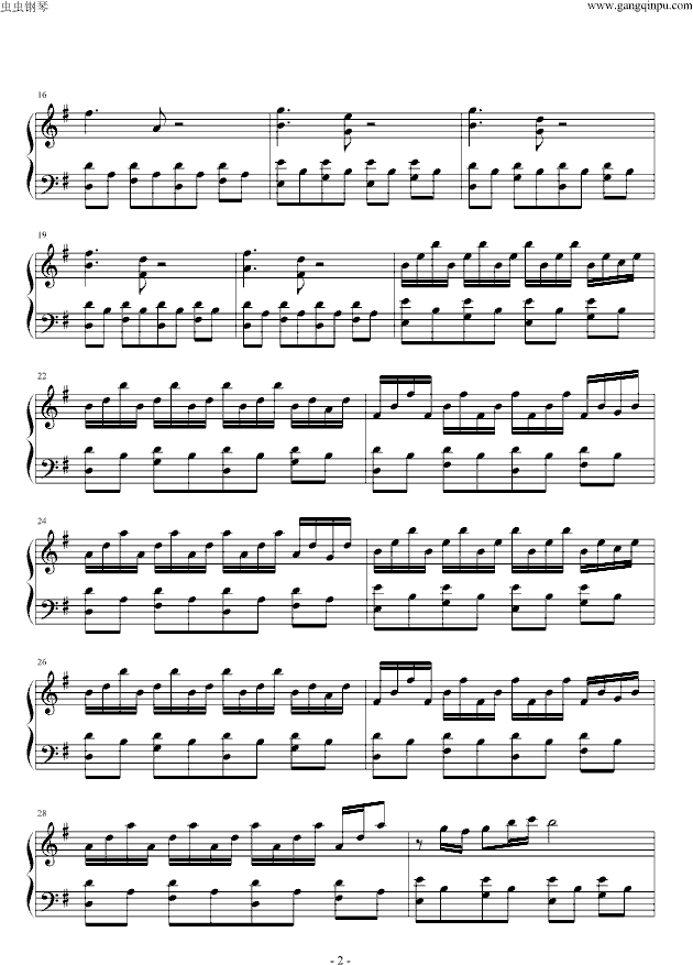 《艾蜜丽的异想世界 》la valse d`Amelierar钢琴曲谱（图2）
