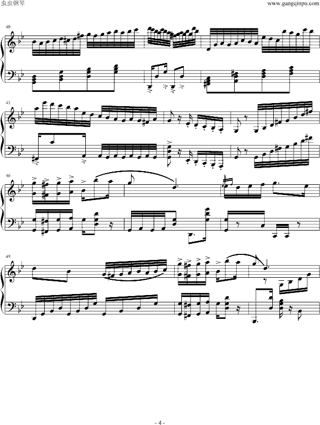 假面舞（tango）钢琴曲谱（图4）