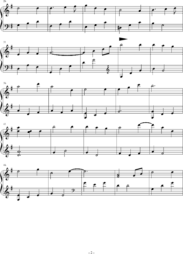 绿影迷踪钢琴曲谱（图2）