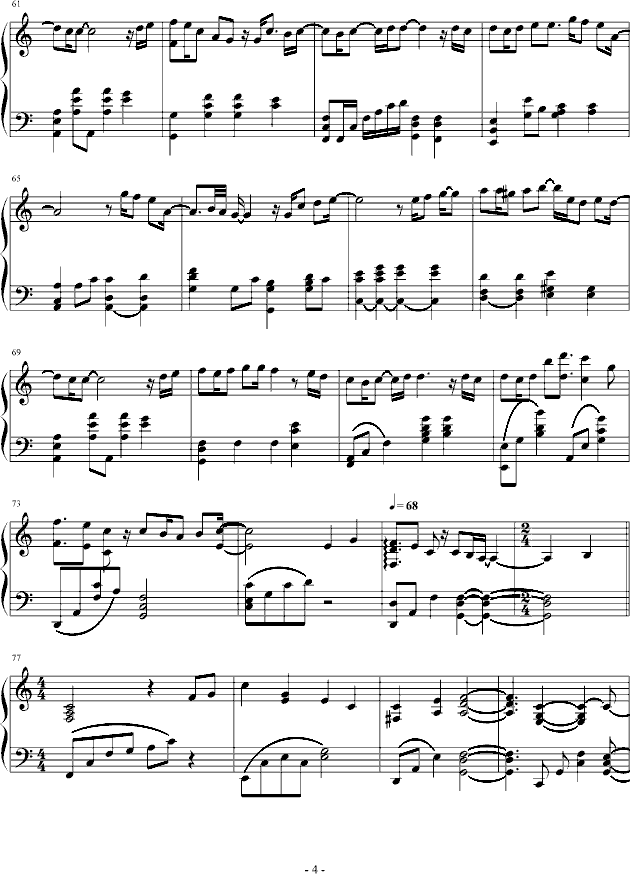 Don`t Say Goodbye钢琴曲谱（图4）