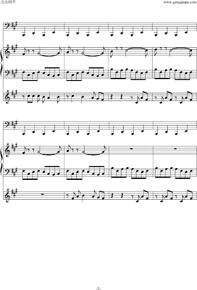Billie jean-MJ钢琴曲谱（图2）