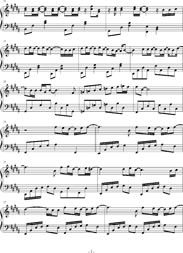 proud钢琴曲谱（图2）