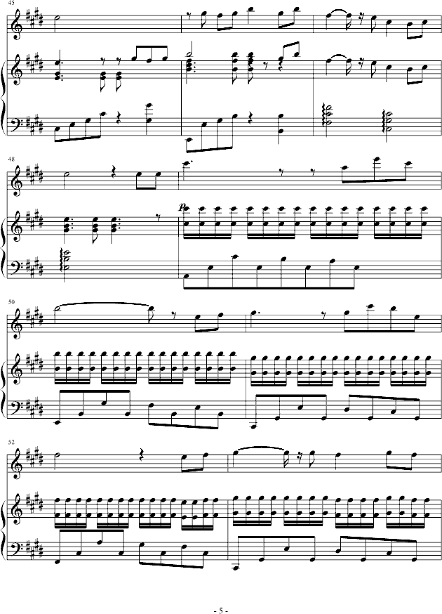 小李飞刀-琴笛合奏钢琴曲谱（图5）