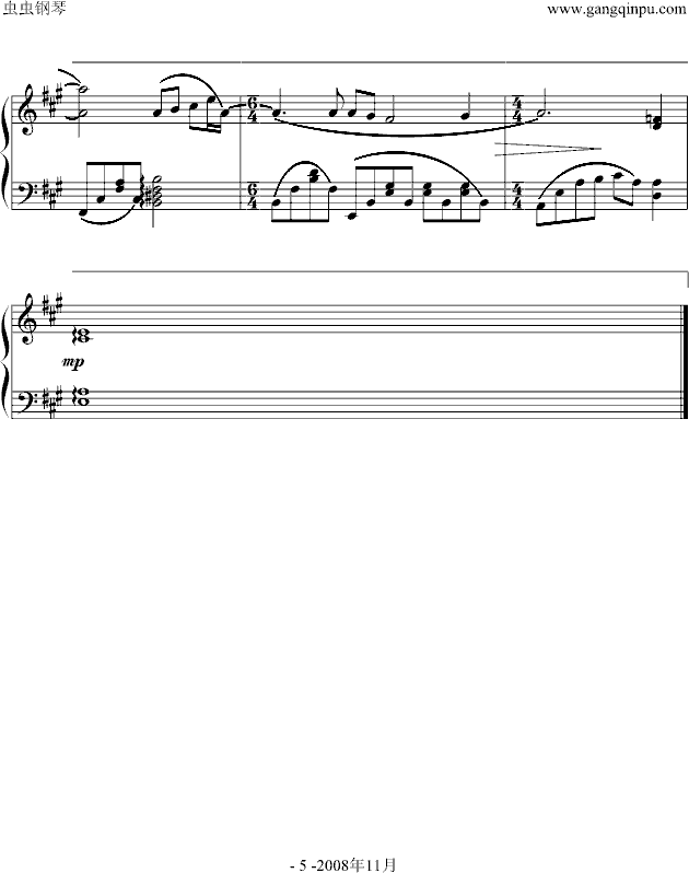 《花海》完美钢琴演奏版钢琴曲谱（图5）