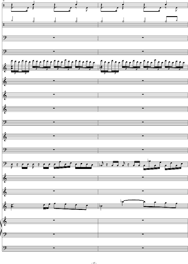 FC—恶魔城（总谱）钢琴曲谱（图15）