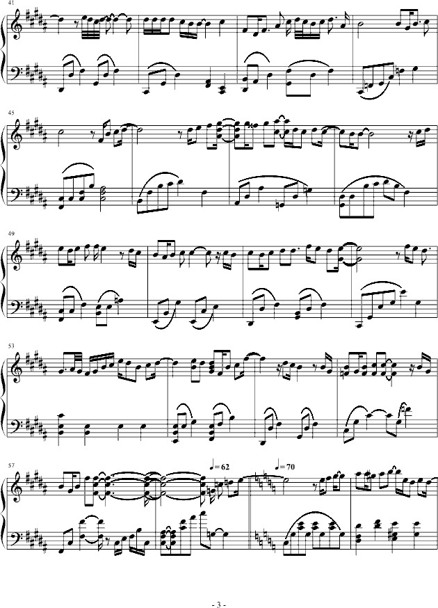 Don`t Say Goodbye钢琴曲谱（图3）