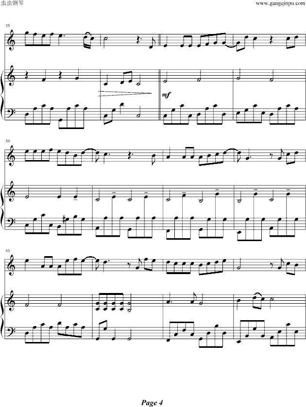 彩虹（伴奏谱）钢琴曲谱（图4）