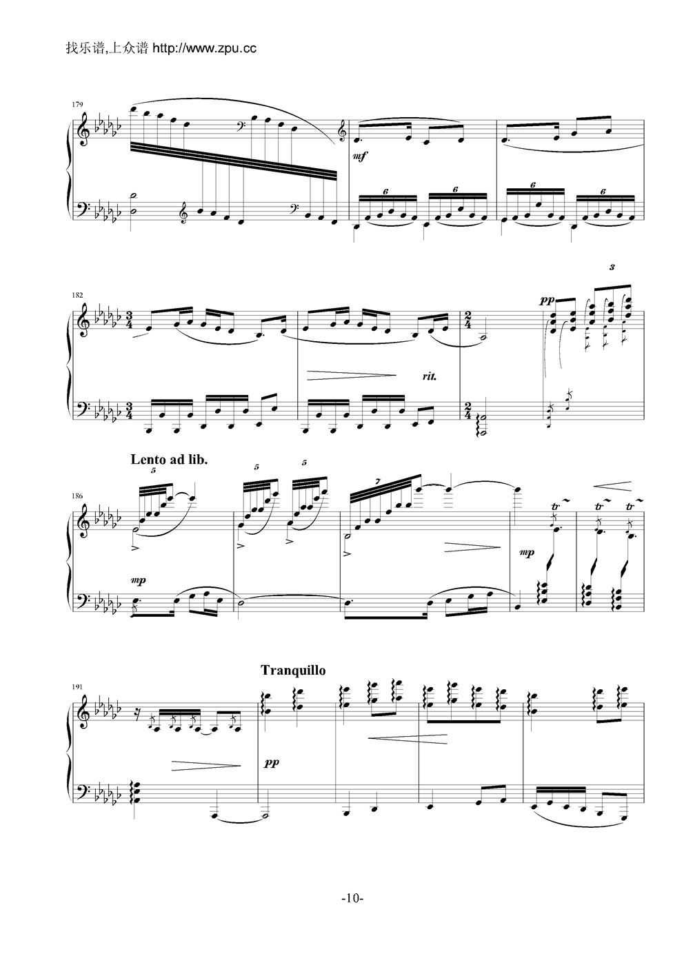 夕阳箫鼓钢琴曲谱（图10）
