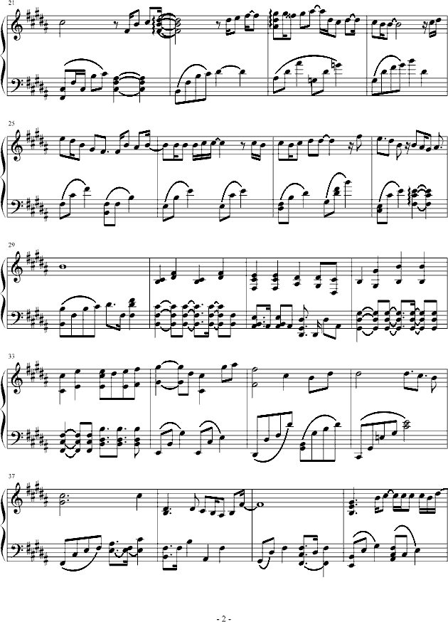 Don`t Say Goodbye钢琴曲谱（图2）