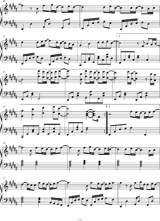 proud钢琴曲谱（图3）