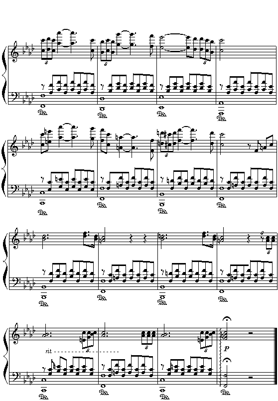 小夜曲钢琴曲谱（图3）