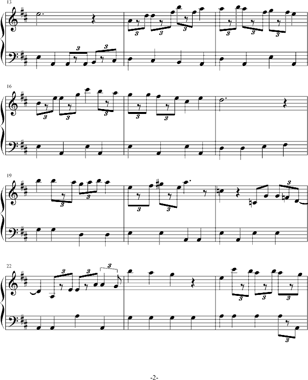 多啦A梦-主题曲钢琴曲谱（图2）
