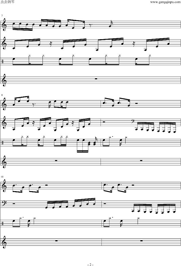 哈哈颂钢琴曲谱（图2）