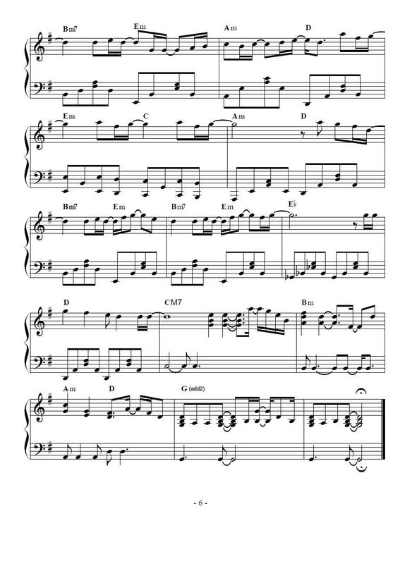 begin钢琴曲谱（图6）