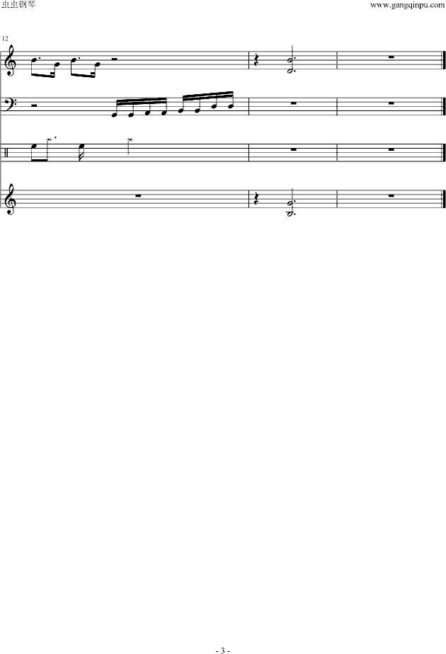 哈哈颂钢琴曲谱（图3）