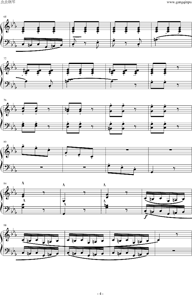 Ballade-布格缪勒钢琴曲谱（图4）