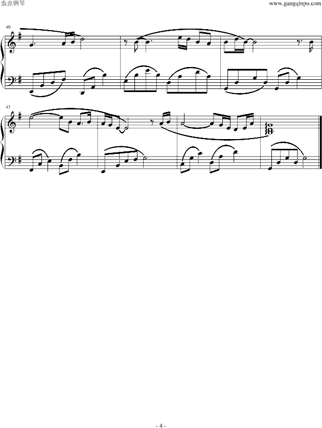 东风破钢琴曲谱（图4）