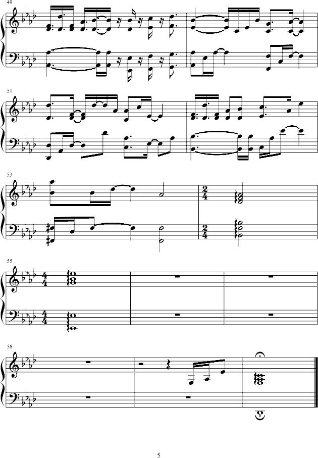 原点钢琴曲谱（图5）