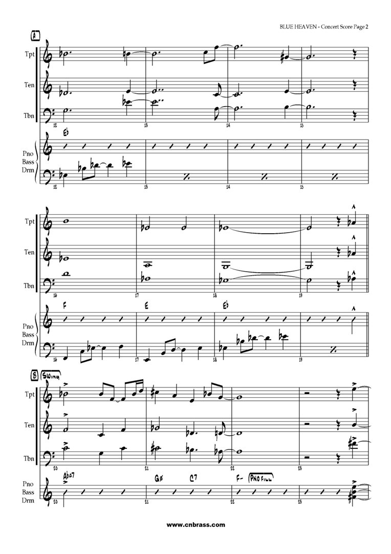 blue钢琴曲谱（图2）