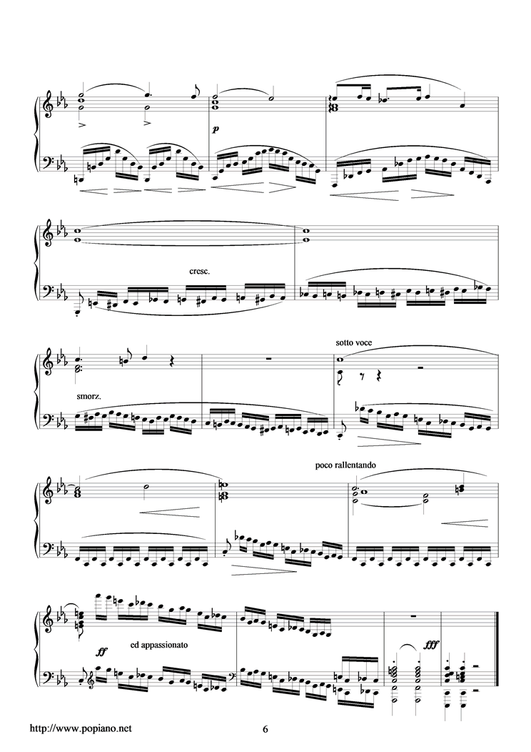 革命練習曲钢琴曲谱（图6）
