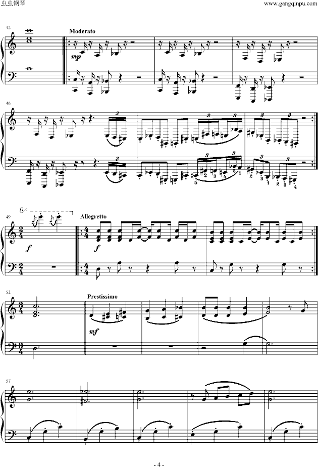 超级玛丽钢琴曲谱（图4）